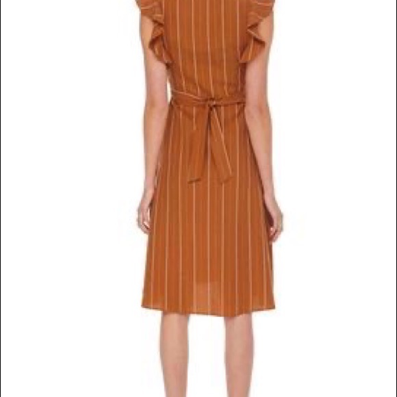 ASTR The Label Midi striped rust color dress - Picture 4 of 11